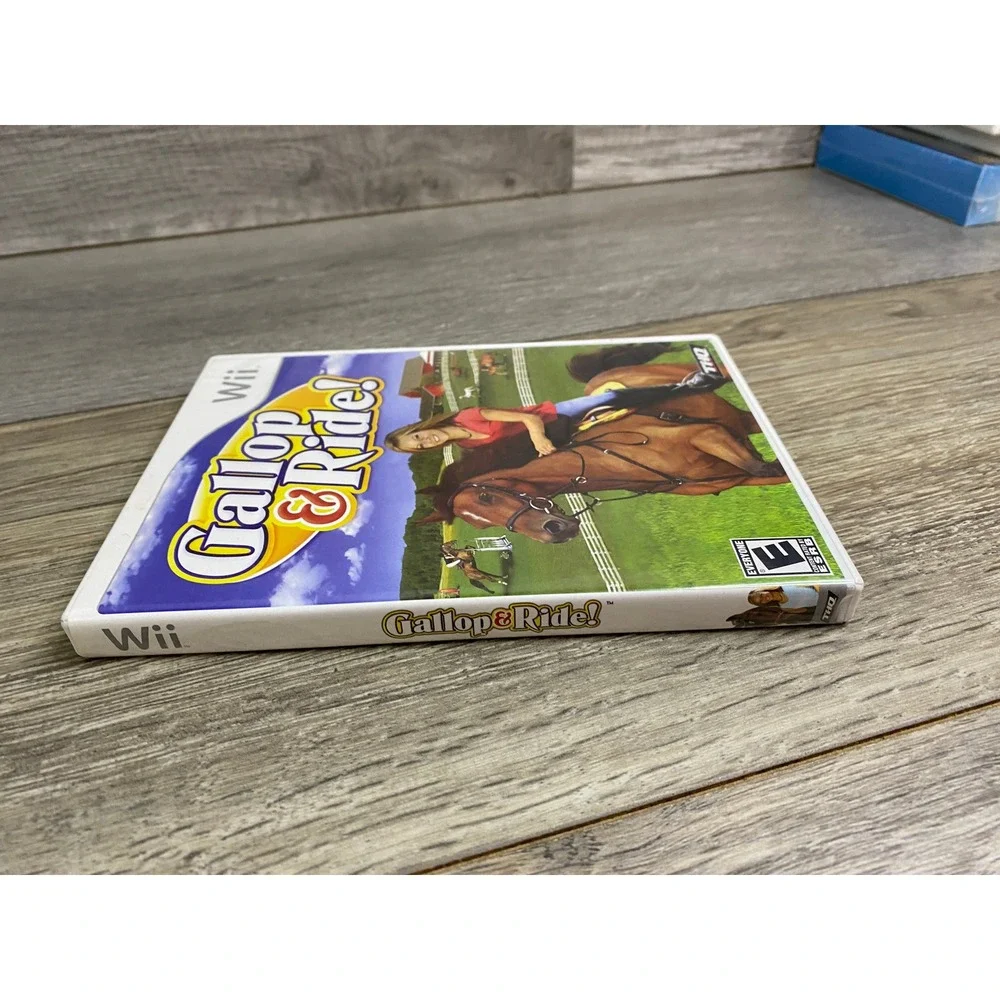 Gallop & Ride Nintendo Wii THQ‎ Horse Simulation Game Complete CIB NTSC